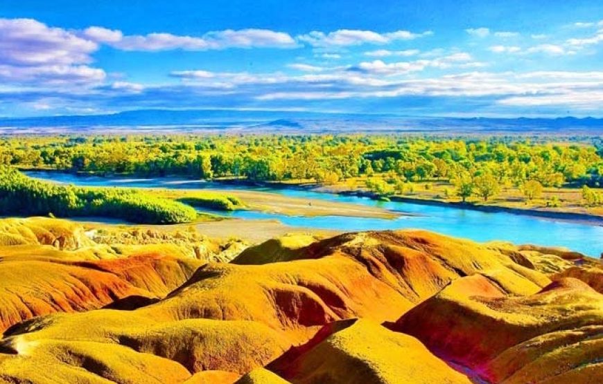 TOUR BẮC TÂN CƯƠNG: Urumqi – Cao tốc Sa Mạc –Hải Quỷ Thành- Làng Hoà Mục – Kanas – Bãi Ngũ Sắc – Thành phố Ma- Hồ Sayram – Yining